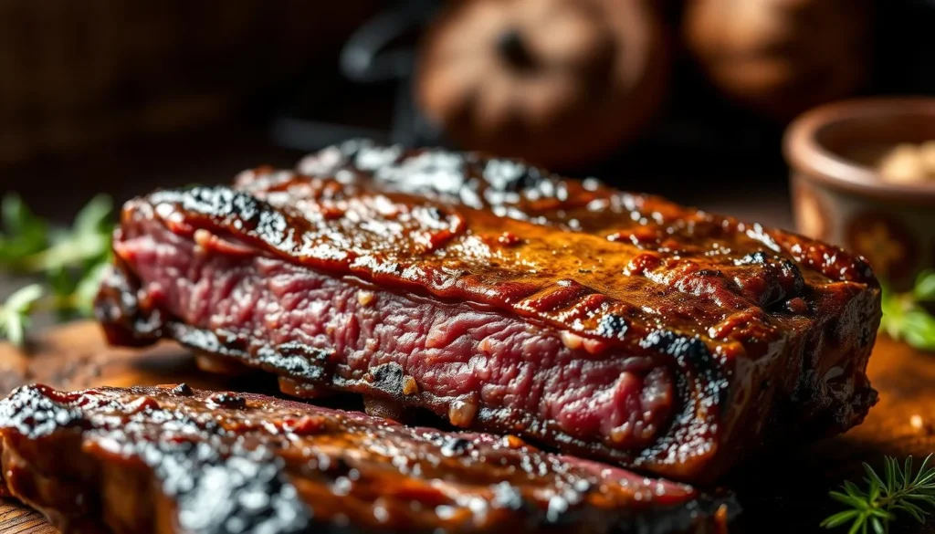 A diagram showing the boneless short ribs cut from the cow’s shoulder area.